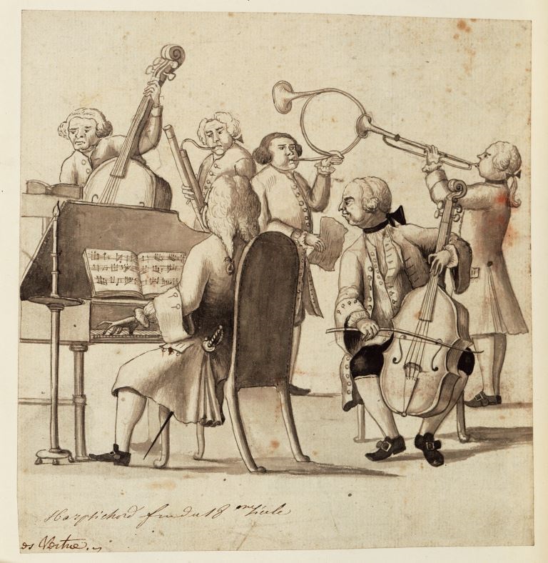 Collection of 18th-century musicians by James Vertue